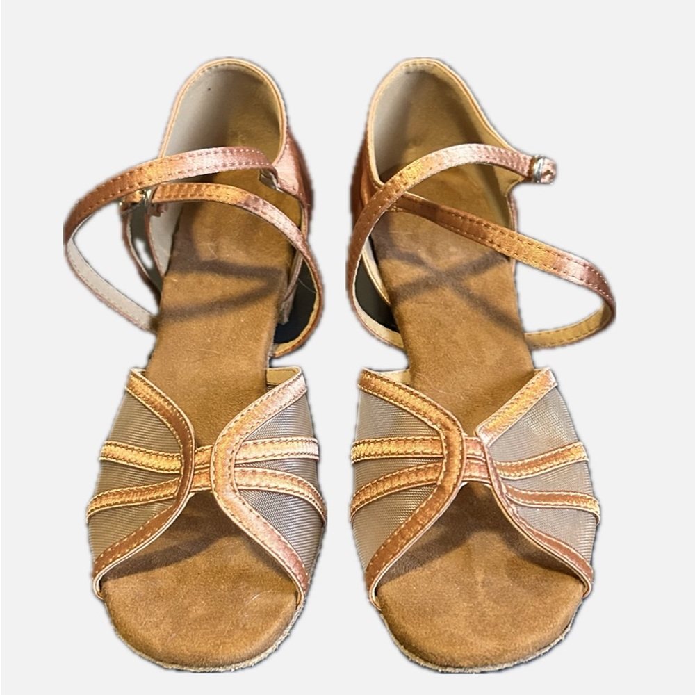 Low Heel Ballroom Dance Shoes Women Latin Salsa Practice Dancing Shoes